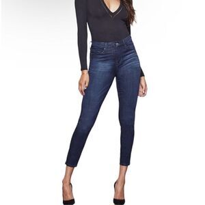 Good American Good Waist Skinny Jeans High Rise Waist Dark Wash size 6 / 28